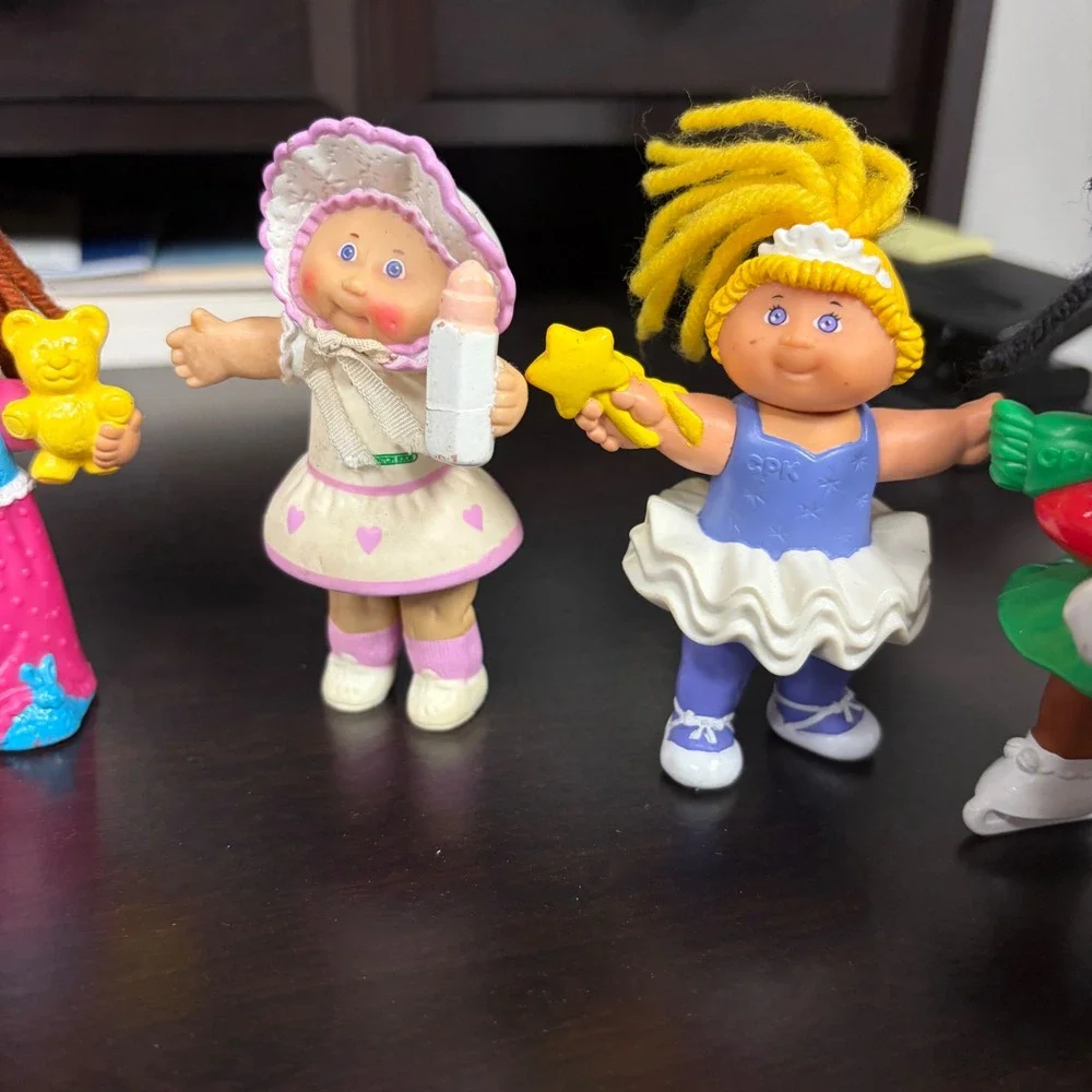Vintage 1994 Cabbage Patch Kids PVC Mini Figures Lot of 6 Collectible Toys 90s